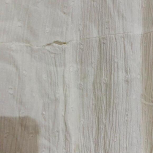 NWT Womens Jessica Simpson White Embroidered Peasant Dress Size Small HAS A TEAR - Picture 11 of 11